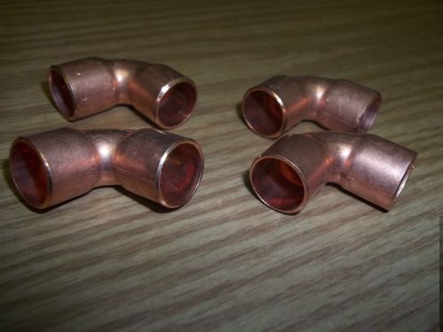 Lot 10x Copper Fitting 90 Degree Elbow CXC 1/2 Inside Diameter