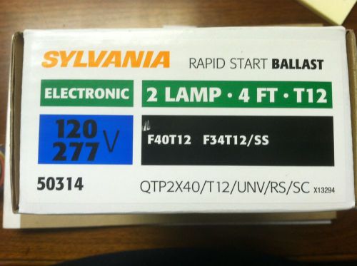 SYLVANIA QUICKTRONIC QTP 2X40T12/UNV RS SC 2- LAMP RAPID START 120-277V .62AMP