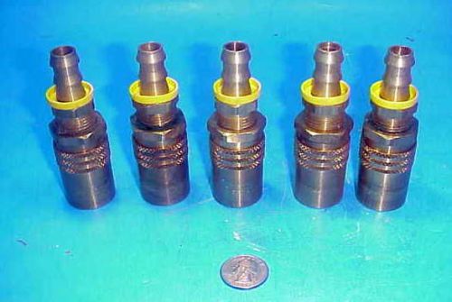 5 NEW Tomco Brass 1/2&#034; Mold Coolant-Line Quick Couplers MC500   Cost $13. each