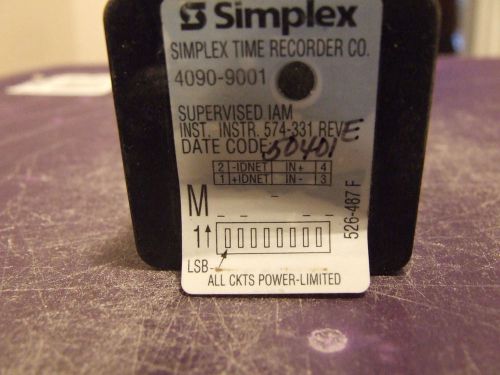 Simplex 4090-9001 addressable fire alarm monitor module for sale