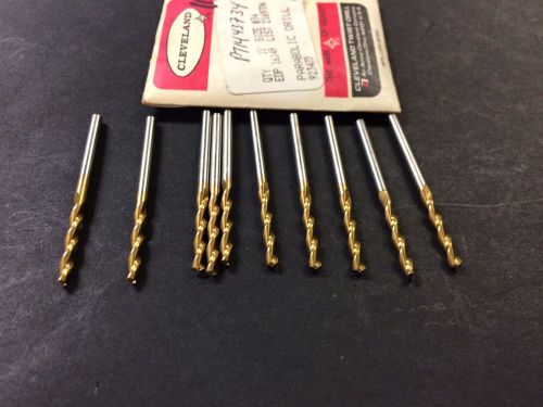 Cleveland 16149  2165tn  no.34 (.1110) screw machine, parabolic drills lot of 10 for sale