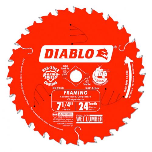 FREUD D0724A Diablo 7-1/4&#034; Circular Saw Blade