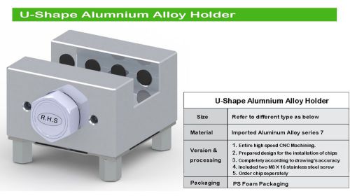 EROWA ALUM SLOTTED 50MM U HOLDER W/PLATE