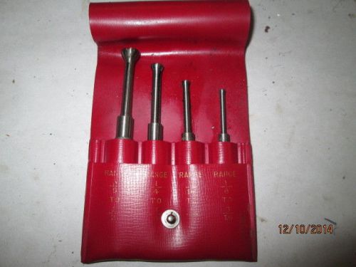 MACHINIST LATHE MILL Set of Small Hole Gage s Gauge s