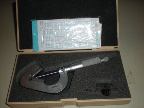 Mitutoyo - v anvil .093&#034; to 1&#034; - micrometer - model no. 114-202 for sale