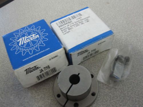 (2) martin ja 7/16&#034; quick disconnect qd bushing sintered steel inch for sale