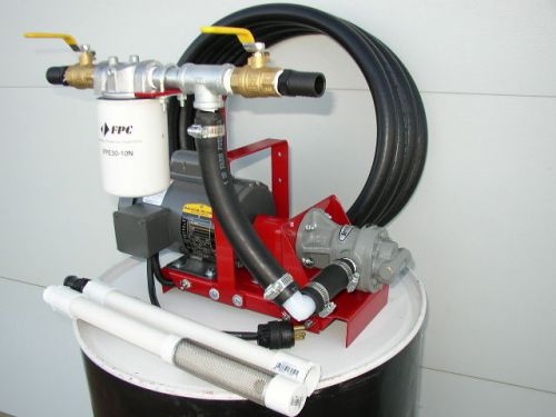 New Complete Waste Oil Transfer/Filtration Pump,10 Micron,Heaters,Burner,Furnace
