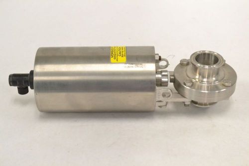 Tri clover actuator stainless flanged 2 in tri-clamp end butterfly valve b309199 for sale