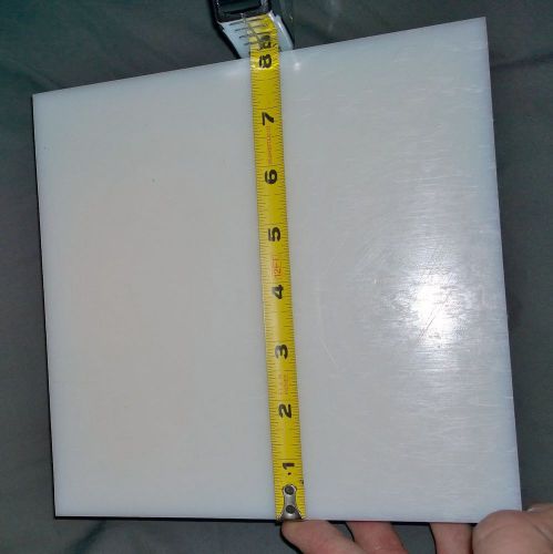 Cnc mill material plastic white delrin/poly acetal 200x200x60mm for sale