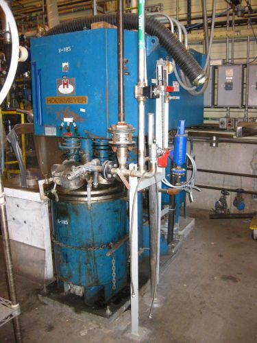 Hockmeyer triple shaft 20 gal vacuum mixer w/ press ross myers disperser for sale