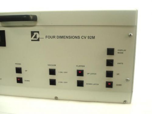 Four Dimensions Inc. CV 92M Mercury Probe System Wafer Measurement Polytec CV92M