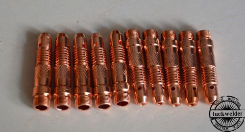 10pcs 1/16&#034; 1.6mm Collet Body Connector For WP17 18 26 TIG Welding Torch Series