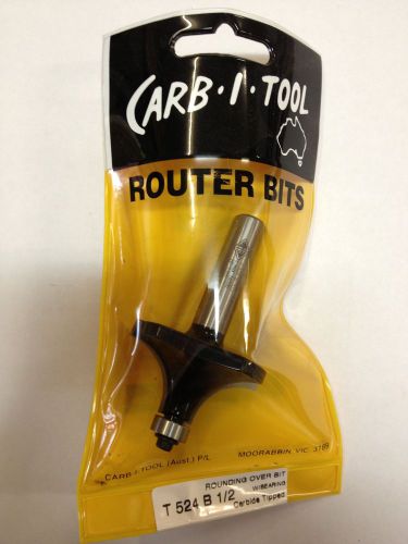CARB-I-TOOL T 524 B 19mm RADIUS x  1/2 ” CARBIDE TIPPED ROUNDING OVER ROUTER BIT
