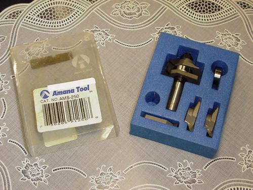 Amana Tool AMS-250 Stile &amp; Rail Router Bit Set, 1/2&#034; Shank NEW IN PACKAGE!