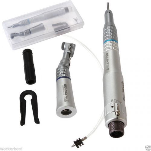Dental Low Speed Handpiece Contra Angle Straight Air Motor 2-Hole fit NSK