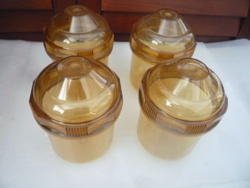 BECKMAN PE JARS WITH THREADED LID, LOT OF FOUR (1512.4./17)