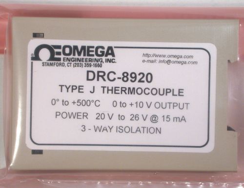 Thermocouple &#034;j&#034; =&gt; analog 0-10v converter - omega drc-8920 - 0-500°c - *unused* for sale