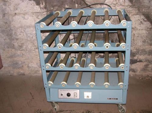 Bellco glass cell production roller apparatus (4) rack nice clean unit works for sale