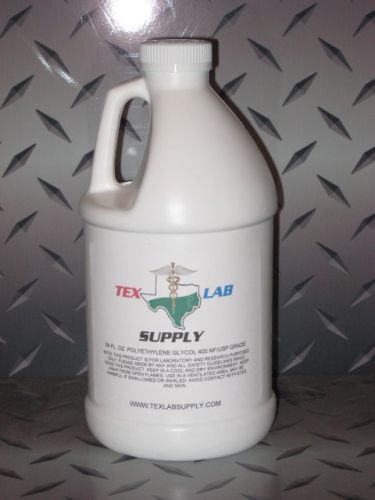 Tex Lab Supply 64 Fl. Oz. POLYETHYLENE GLYCOL - 400 NF/USP GRADE - Sterile