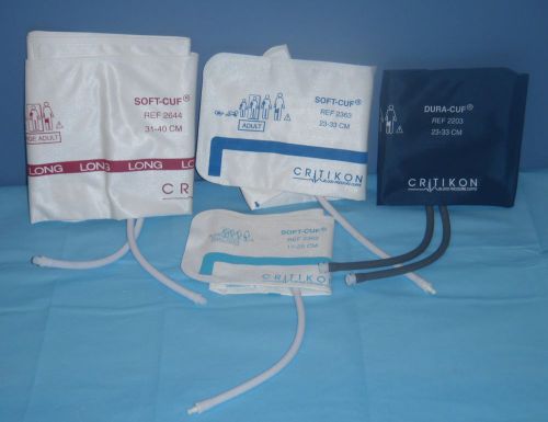 Critikon Soft-Cuf Different Sizes Lot Of 4