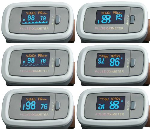 Easy@Home Color OLED Fingertip Pulse Oximeter, Blood Oxygen SpO2 Monitor, FDA CE