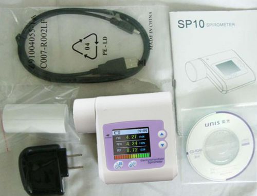 Digital Spirometer. PEF, FEFV1, FEF lung volume device New brand top