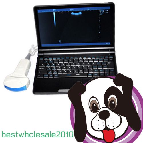 Full Digital Laptop Vet Ultrasound Scanner + convex probe+external 3D Animal use