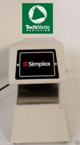 Simplex 1605-9001 time stamp cock recorder with key  t3-e3 for sale