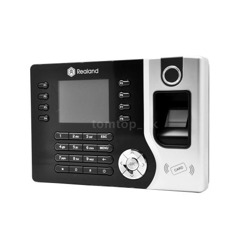 Realand biometric fingerprint time attendance clock machine id card tcp/ip usb for sale