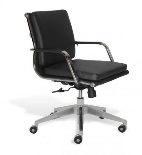 Soft padded low-back office desk seating for sale