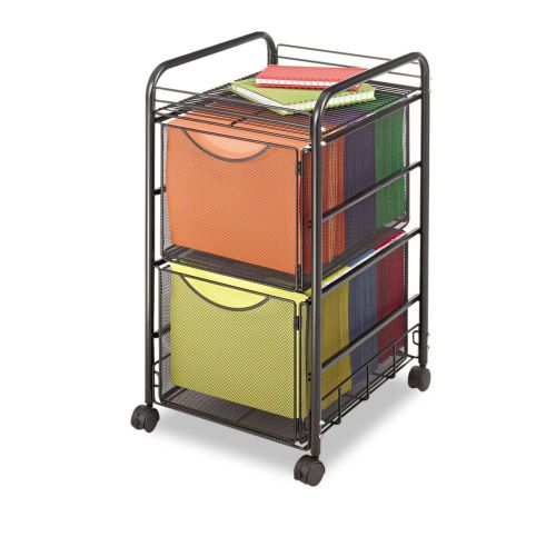 Mesh file cart document rolling storage 2 drawer organizer rack home office gift for sale