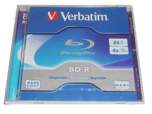 Verbatim BD-R DVD Disc 25GB 4X RECORDABLE - 96434