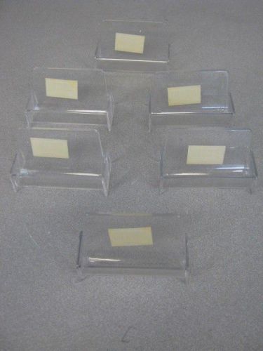 Lot of 6 Keene 12590 Clear Business Card Holder
