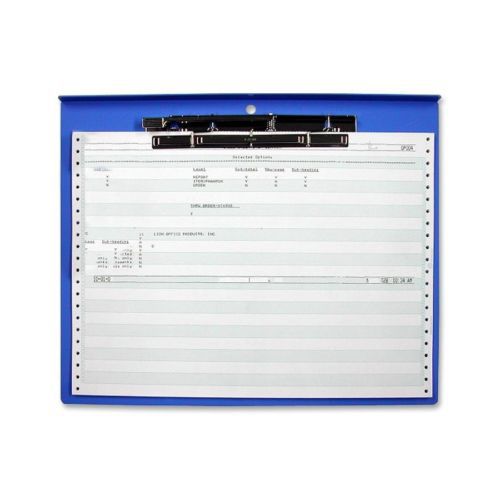 Lion Computer Printout Clipboard - 12.75&#034; X 15.75&#034; - Clamp - Blue (CB280BL)