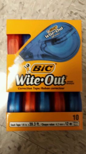 Bic Wite-Out Correction Tape 10 Pack