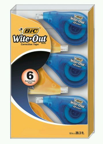Bic Wite Out EZ  Correction Tape (6 Pack)