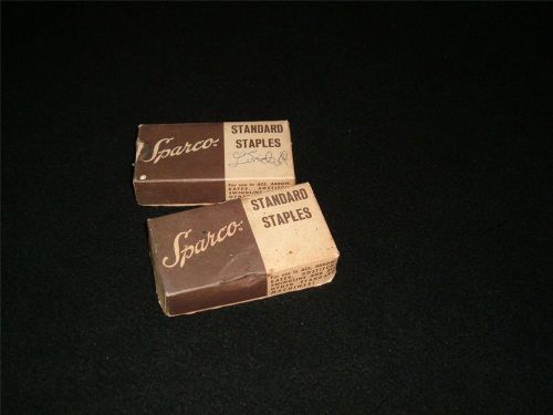 Two (2) Boxes of Vintage Sparco Standard Staples - 1 Full Box