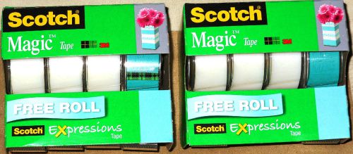 3M Scotch Magic Tape  3/4 x 300&#034; 3 Per Pack # 3105 - 6 Packs.w/ Bonus Expression