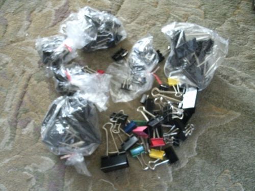 BS9   Large Mixed Lot of Used Binder Clips