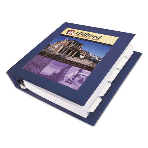 Framed View Binder with One Touch EZD Rings, 1-1/2&#034; Capacity, Navy Blue