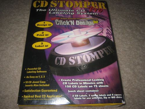CD STOMPER PRO, THE ULTIMATE CD LABELING SYSTEM, NEW IN SEALED BOX
