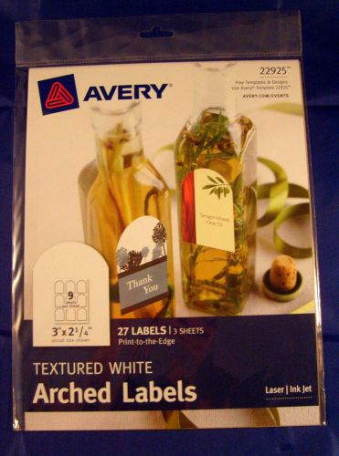 Avery Print-to-the-Edge 27 White Arched Labels 22925, 2-1/4&#034; x 3&#034; NOT 22807 ?