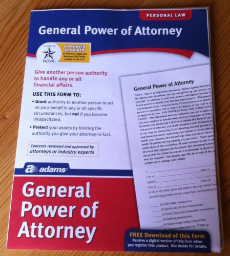 adams power of attorney forms