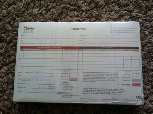 Velata Order Forms New In Package