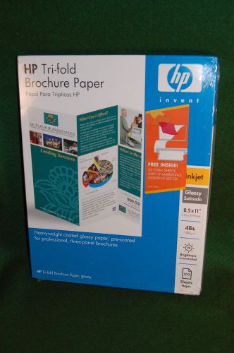 HP Tri-Fold Brochure Paper C7020A Gloss 8.5x11 100 sheets Brand New for inkjets