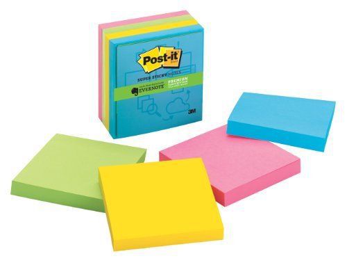 Per cky notes evernote lection 3 x 3 assorted ors pads for sale