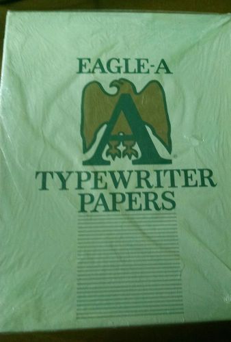 EAGLE TYPEWRITER PAPER 500 SHEETS ERASE BOND WHITE - NOS FACTORY SEALED PACKAGE