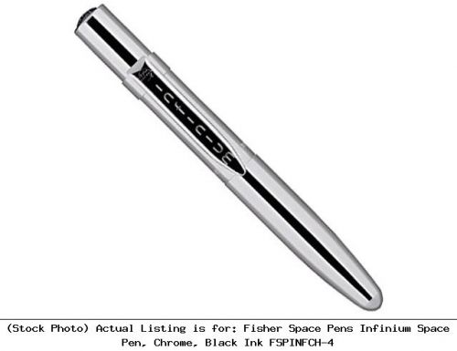 Fisher Space Pens Infinium Space Pen, Chrome, Black Ink FSPINFCH-4 Tactical Pen