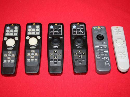 Lot of 6 Projector Remotes Brand: Unknown