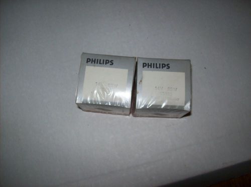 2 PHILIPS  PROJECTOR BULBS/LAMP NOS 14 VOLT 35 WATT 13465 MADE IN GERMANY